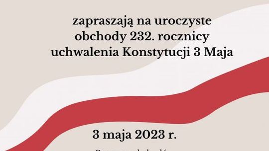 Opatów uczci rocznicę uchwalenia Konstytucji 3 Maja