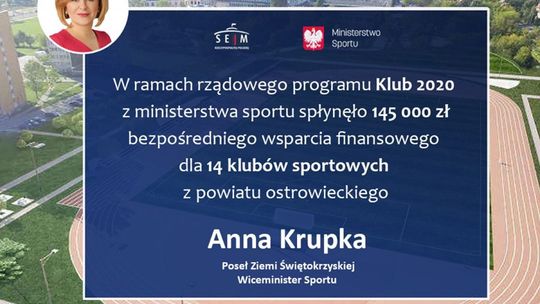 Opatowskie kluby sportowe otrzymają rządowe wsparcie