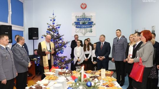 Opłatek w opatowskiej komendzie