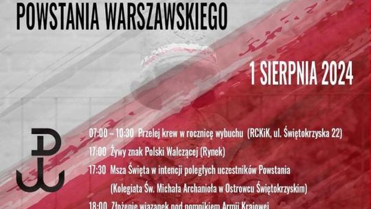 Ostrowiec upamiętni bohaterów Powstania Warszawskiego 