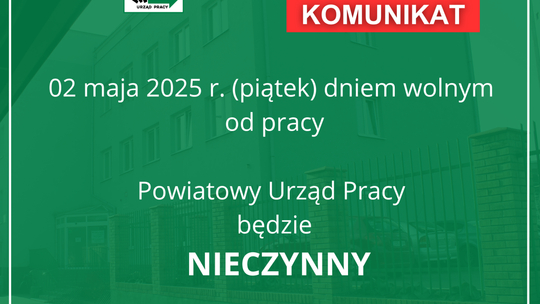 Ostrowiecki PUP 2 maja będzie nieczynny