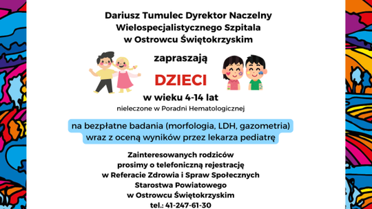 Ostrowiecki szpital zaprasza na badania w ramach finału WOŚP