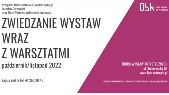 Ostrowieckie BWA zaprasza na kreatywne warsztaty