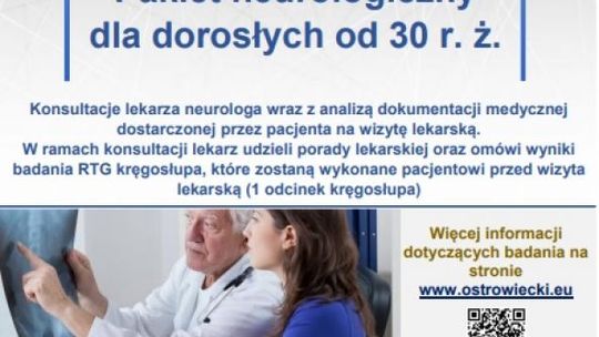 Pakiet neurologiczny dla dorosłych mieszkańców Powiatu Ostrowieckiego 