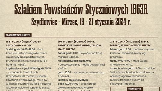 Patriotyczny Marsz Szlakiem Powstańców Styczniowych 