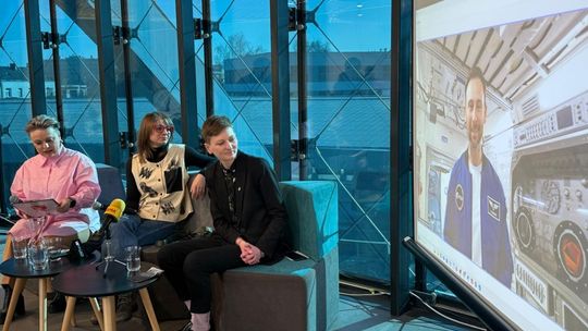 Pierogi z Kielc do kosmosu! Astronauta połączył się z nami w kieleckim UFO