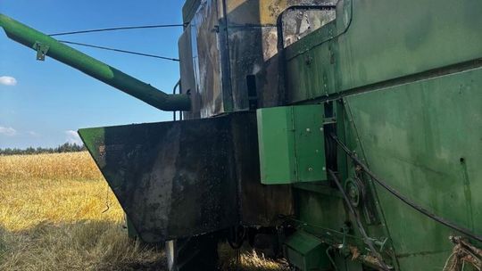 Pierwsze pożary podczas żniw. Straż apeluje do rolników o ostrożność