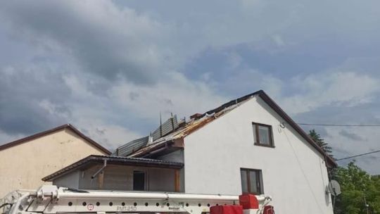 Pierwsze skutki nawałnic nad województwem świętokrzyskim 