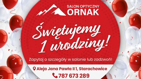 Pierwsze urodziny Salonu Optycznego "Ornak" w Starachowicach