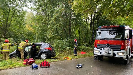 Pijany kierowca staranował ogrodzenie i kilkakrotnie złamał prawo 