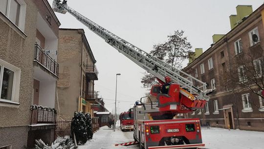 Płonęło poddasze na Klimkiewiczowskiej