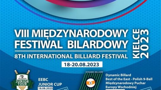 Pod patronatem Radia Rekord - 8 Międzynarodowy Festiwal Bilardowy -Kielce 2023