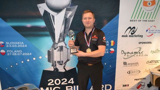 Polak zwyciężył słowacką edycję Dynamic Billard Best of the East -Slovakia 9-Ball. Radio Rekord patronem medialnym