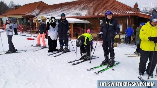 Policjanci na bałtowskim stoku