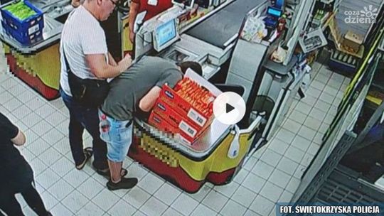 Policjant po służbie ujął złodzieja w markecie
