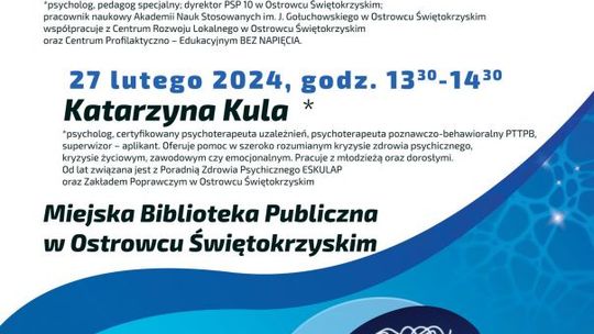 Porady psychologów w ramach Dni Walki  z Depresją 