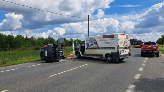 Poważny wypadek w Domaszowicach. Ranna kobieta