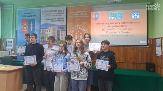 Powiatowy konkurs informatyczny w ostrowieckim THM-ie