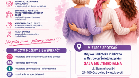 Powstaje grupa wsparcia dla kobiet z doświadczeniem choroby onkologicznej