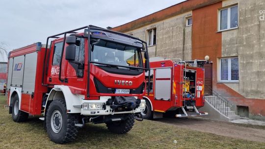 Pożar budynku socjalnego w Starachowicach. Jedna osoba ranna