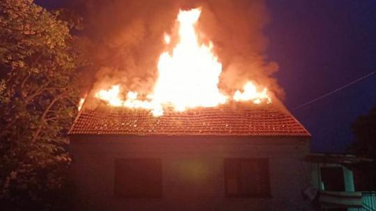 Pożar domu w samym środku długiego weekendu