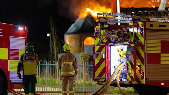 Pożar hotelu w Busku Zdroju