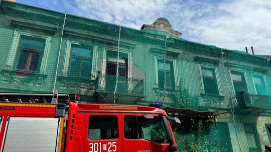 Pożar kamienicy przy ul. Piotrkowskiej