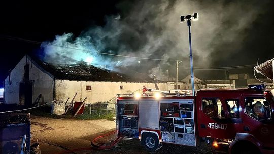 Pożar w Chocimowie. To była trudna i niebezpieczna akcja! 