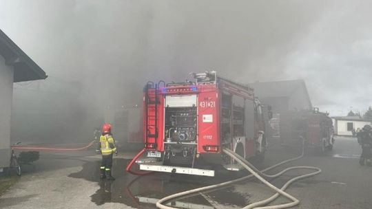Pożar zakładów mięsnych w Pijanowie