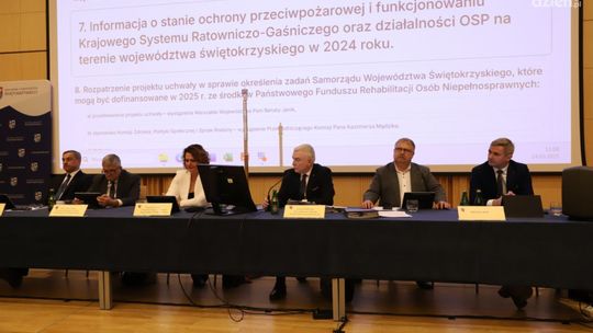 Prace konserwatorskie, bezpieczeństwo i dotacje na rzecz osób niepełnosprawnych – obrady Sejmiku Województwa Świętokrzyskiego