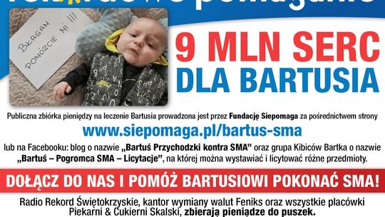 Radio Rekord też zbiera  na leczenie Bartka Przychodzkiego