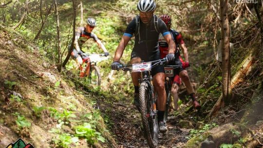 Rowerowe zawody MTB nad Lubianką 