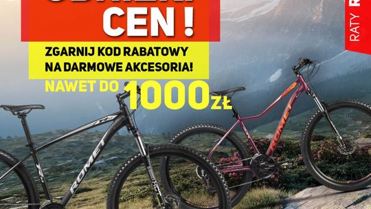 Rowery w wyjątkowych cenach i akcesoria za darmo!