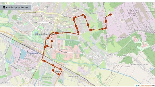 Rozkład nowej linii nr 14 w Ostrowcu Świętokrzyskim