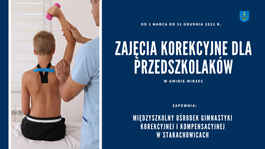 Ruszają zajęcia korekcyjne dla przedszkolaków z Mirca 