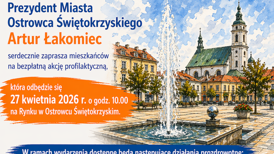 Rynek w Ostrowcu Świętokrzyskim zamieni się w strefę zdrowia
