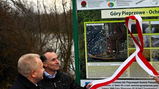 Sandomierskie Góry Pieprzowe z nowymi tablicami informacyjnymi 