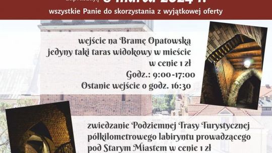 Sandomierskie zabytki dostępne dla Pań za symboliczną opłatą  