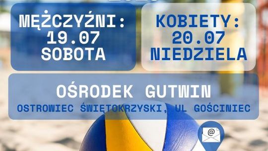 Siatkówka na plażowym piasku tym razem dla dorosłych