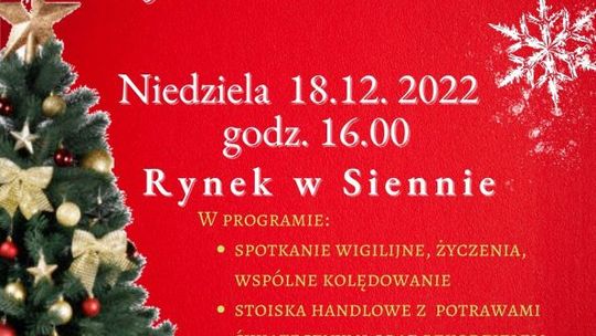 Sienno zaprasza mieszkańców na wspólną Wigilię 