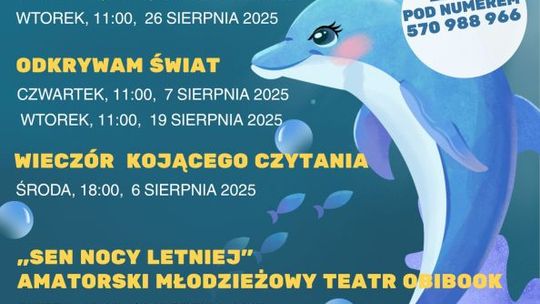 Sierpniowe zajęcia w ostrowieckiej bibliotece