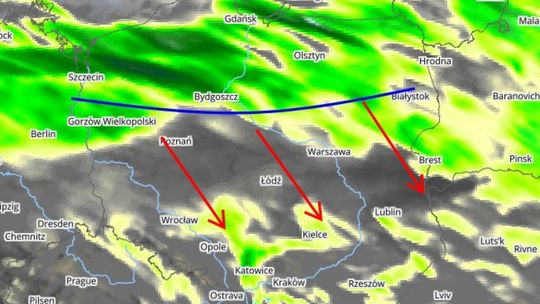 Silne wichury w regionie