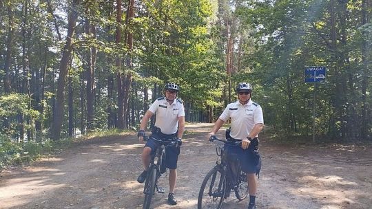 Skarżyscy policjanci na rowerach 
