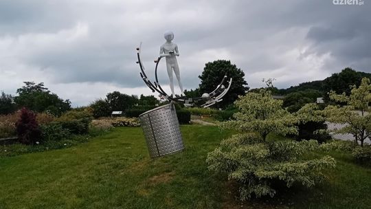 Sławosz Uznański-Wiśniewski w kieleckim Ogrodzie Botanicznym