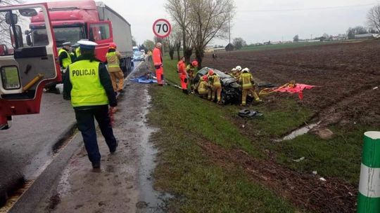 Śmiertelny wypadek w powiecie opatowskim