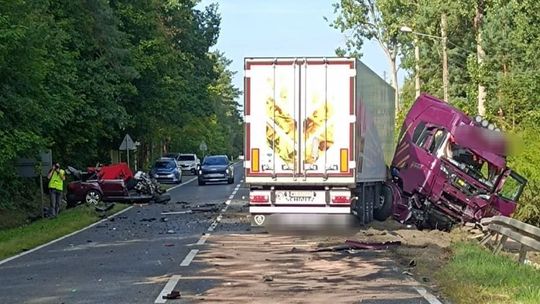 Śmiertelny wypadek w Stykowie. Droga zablokowana