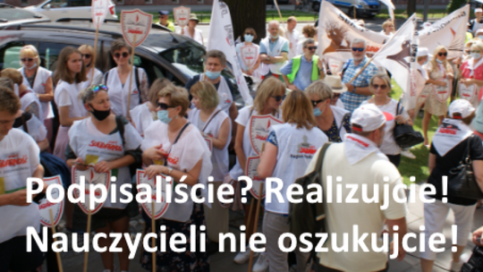 Solidarność nauczycielska czeka na decyzje ministra 