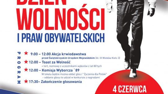 Spotkajmy się w lokalu wyborczym 4 czerwca. Dzień Wolności i Praw Obywatelskich