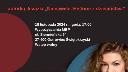 Spotkanie autorskie z Małgorzatą Gołotą w Ostrowcu Świętokrzyskim