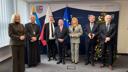 Spotkanie opłatkowe dla przedstawicieli mediów w Urzędzie Marszałkowskim